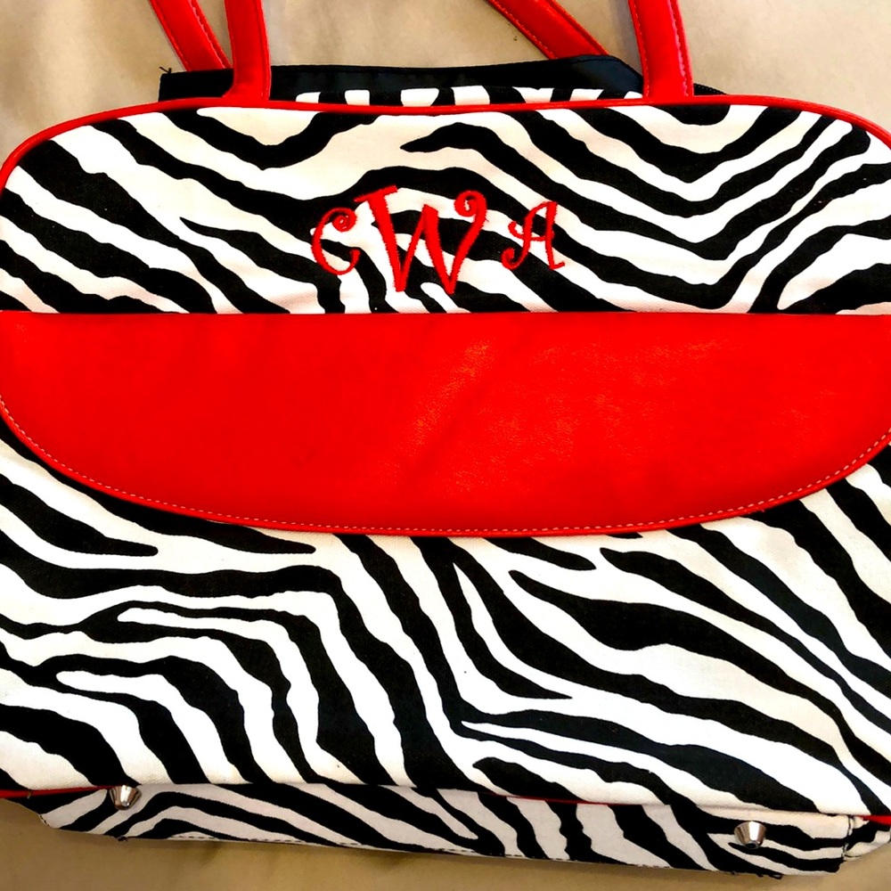 Monogrammed (CWA) laptop bag
